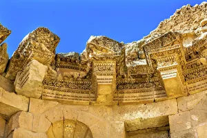 Decorations Nymphaeum Public Fountain Ancient Roman City Jerash Jordan Decorations Nymphaeum Public Fountain Ancient Roman City Jerash Jordan