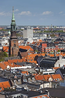 Denmark, Zealand, Copenhagen, elevated city view Denmark, Zealand, Copenhagen, elevated city view