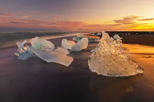 Diamond Beach on the southeast coast of Iceland Diamond Beach on the southeast coast of Iceland
