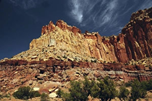 Egyptian Temple in the morning, Scenic Drive, Capitol Reef National Park, Torrey Egyptian Temple in the morning, Scenic Drive, Capitol Reef National Park, Torrey