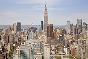 Empire State Building & skyline, Mid-town Manhattan, New York, USA Empire State Building & skyline, Mid-town Manhattan, New York, USA
