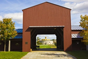 The entrance to the Hancock Shaker Village in Hancock, Massachusetts The entrance to the Hancock Shaker Village in Hancock, Massachusetts