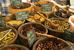 Europe, France, Corsica, Ajaccio. Open air market in capital city, detail Europe, France, Corsica, Ajaccio. Open air market in capital city, detail