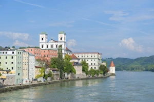 Europe, Germany, Bavaria, Passau, Danube River Europe, Germany, Bavaria, Passau, Danube River