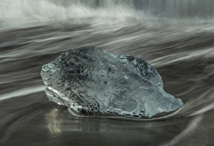 Europe, Iceland, Breidamerkursandur. Iceberg on the beach Europe, Iceland, Breidamerkursandur. Iceberg on the beach
