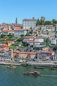 Europe, Portugal, Oporto, Douro River, Rabelo ferry boat Europe, Portugal, Oporto, Douro River, Rabelo ferry boat