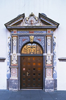 Europe, Western Germany, Trier, Rhineland-Palatinate, door into Kurfurstliches Palais Europe, Western Germany, Trier, Rhineland-Palatinate, door into Kurfurstliches Palais