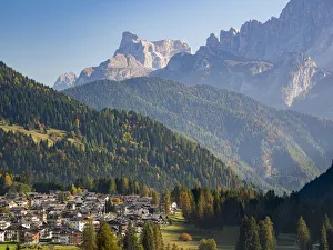 Falcade in Val Biois, Monte Pelmo in the background. Italy Falcade in Val Biois, Monte Pelmo in the background. Italy