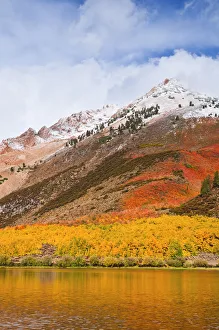 Fall color and early snow at North Lake, Inyo National Forest, Sierra Nevada Mountains Fall color and early snow at North Lake, Inyo National Forest, Sierra Nevada Mountains