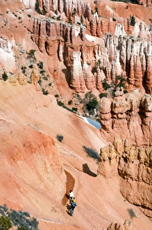 Family hiking Bryce Amphitheater, Bryce Canyon National Park, Utah, USA Family hiking Bryce Amphitheater, Bryce Canyon National Park, Utah, USA