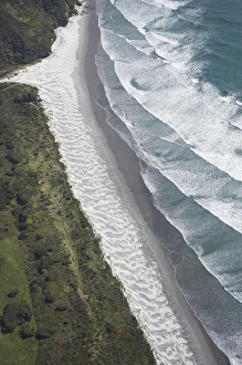 Farewell Spit and Tasman Sea, Nelson Region, South Island, New Zealand - aerial Farewell Spit and Tasman Sea, Nelson Region, South Island, New Zealand - aerial