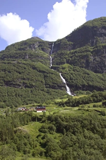 From Flam Railway, Flamsbanna Flam; situated in the innermost part of the Sognefjord From Flam Railway, Flamsbanna Flam; situated in the innermost part of the Sognefjord