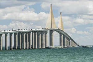 Florida, St. Petersburg, Sunshine Skyway Bridge Florida, St. Petersburg, Sunshine Skyway Bridge