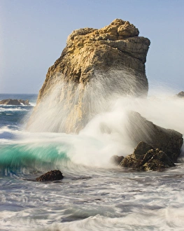 Foam in the air from breaking waves. Garrapata State Park. View towards North. Entrance #7 Foam in the air from breaking waves. Garrapata State Park. View towards North. Entrance #7