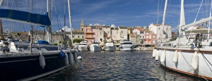 France, Corsica. Boats in marina at St. Florent France, Corsica. Boats in marina at St. Florent