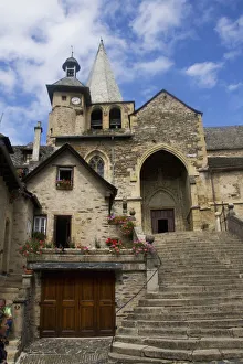 FRANCE, Midi-Pyrenees, Aveyron Department, Espalion. Medieval church in Espalion FRANCE, Midi-Pyrenees, Aveyron Department, Espalion. Medieval church in Espalion