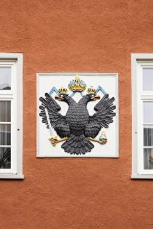 Germany, Hesse, Wetzlar, double-headed eagle, building detail Germany, Hesse, Wetzlar, double-headed eagle, building detail