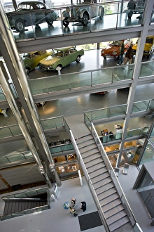 GERMANY, Niedersachsen, Wolfsburg. Autostadt, interior of Zeithaus Auto Museum GERMANY, Niedersachsen, Wolfsburg. Autostadt, interior of Zeithaus Auto Museum