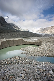 Glacier foreland and desintegration moraine landscape of glacier Pasterze near Grossglockner Glacier foreland and desintegration moraine landscape of glacier Pasterze near Grossglockner