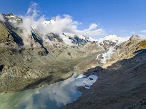 Glacier Pasterze at Mount Grossglockner, which is melting extremely fast due to global Glacier Pasterze at Mount Grossglockner, which is melting extremely fast due to global