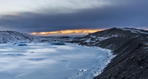 Glacier Svinafellsjoekul in the Vatnajoekull NP during winter Glacier Svinafellsjoekul in the Vatnajoekull NP during winter