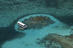Glass Bottomed Boat and Reef, Green Island, Great Barrier Reef Marine Park, North Queensland Glass Bottomed Boat and Reef, Green Island, Great Barrier Reef Marine Park, North Queensland