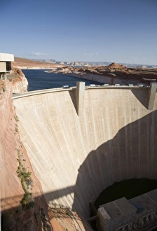 Glen Canyon Dam on the Colorado River in Page Arizona Glen Canyon Dam on the Colorado River in Page Arizona