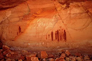 Great Gallery Detail, Horsehoe Canyon, Canyonlands National Park Great Gallery Detail, Horsehoe Canyon, Canyonlands National Park