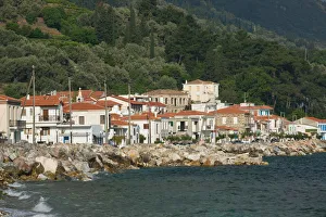 GREECE-Northeastern Aegean Islands-SAMOS-Avlakia: Coastal Resort Town / Morning GREECE-Northeastern Aegean Islands-SAMOS-Avlakia: Coastal Resort Town / Morning