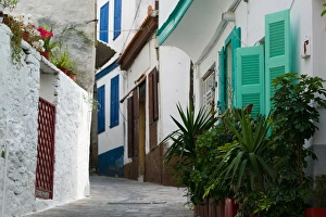 GREECE-Northeastern Aegean Islands-SAMOS-Vathy (Samos Town): Ano Vathy Village- Street GREECE-Northeastern Aegean Islands-SAMOS-Vathy (Samos Town): Ano Vathy Village- Street