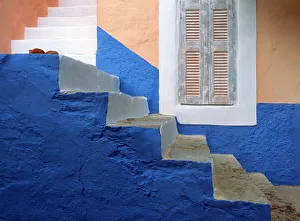Greece, Symi. Blue and white stairway. Credit as: Jim Nilsen / Jaynes Gallery / DanitaDelimont Greece, Symi. Blue and white stairway. Credit as: Jim Nilsen / Jaynes Gallery / DanitaDelimont