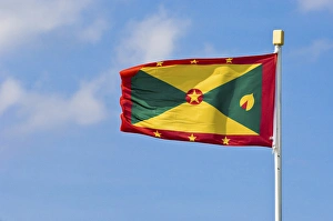 Colorful Country Flags Prints: Grenada flag