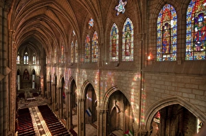 HDR image of the Basilica interior, Quito, Ecuador HDR image of the Basilica interior, Quito, Ecuador