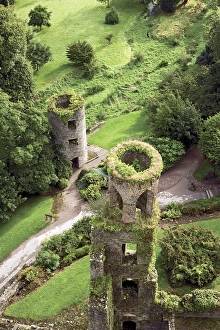 High angle view of towers, Blarney Castle, County Cork, Ireland High angle view of towers, Blarney Castle, County Cork, Ireland