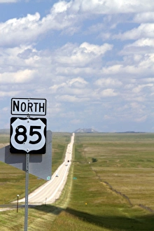 Highway 85 north road sign, South Dakota, USA Highway 85 north road sign, South Dakota, USA