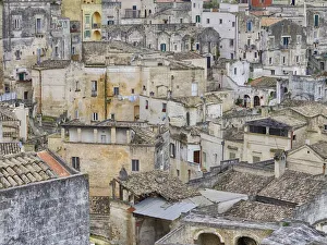 Historic cave dwellings, called Sassi houses, in the village of Matera Historic cave dwellings, called Sassi houses, in the village of Matera