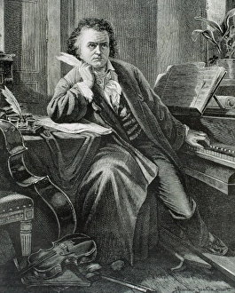 Beethoven Composer Prints: Historic, Persons