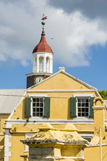 Historic steeple building downtown Christiansted, St. Croix, US Virgin Islands Historic steeple building downtown Christiansted, St. Croix, US Virgin Islands