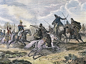 History of the Napoleonic Empire (XVIII century). Napoleonic Wars. Fightt between french troops History of the Napoleonic Empire (XVIII century). Napoleonic Wars. Fightt between french troops