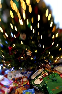 Holiday still life. Christmas tree, blur. Property released Holiday still life. Christmas tree, blur. Property released