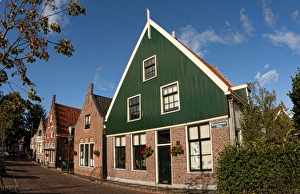 Homes in the small town of Edam, the Netherlands Homes in the small town of Edam, the Netherlands