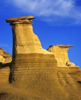 Hoodoo Rock Formations Prints: Hoodoos at Drumheller Alberta, Canada
