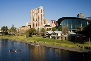 Hyatt Regency Hotel, Adelaide Convention Centre, and Torrens Lake, Adelaide, South Australia Hyatt Regency Hotel, Adelaide Convention Centre, and Torrens Lake, Adelaide, South Australia