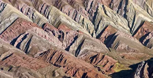 Iconic rock formation Serrania de Hornocal in the Quebrada de Humahuaca canyon, a Iconic rock formation Serrania de Hornocal in the Quebrada de Humahuaca canyon, a