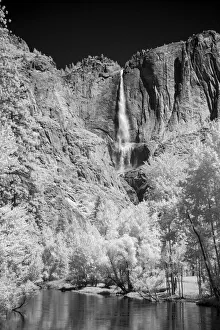 Infrared of Yosemite Falls, Yosemite National Park, California Infrared of Yosemite Falls, Yosemite National Park, California
