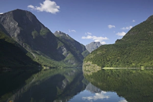 innermost part of the Sognefjord surrounded by high mountains, in the heart of Fjord Norway innermost part of the Sognefjord surrounded by high mountains, in the heart of Fjord Norway