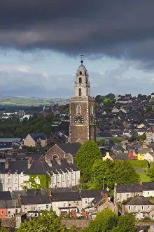 Ireland, County Cork, Cork City, elevated city view with St. Annes Church, dawn Ireland, County Cork, Cork City, elevated city view with St. Annes Church, dawn