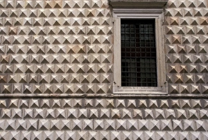 Walter Bibikow Photography Italy Prints: Italy, Emilia, Romagna, Ferrara. Palazzo dei Diamanti, diamond boss detail