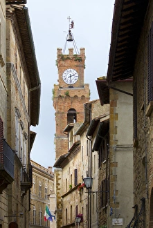 Italy, Tuscany, Pienza. City street view Italy, Tuscany, Pienza. City street view