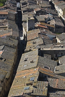 Italy, Tuscany. View from tower over San Gimignano Italy, Tuscany. View from tower over San Gimignano